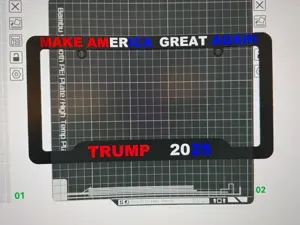 MAKE AMERICA GREAT AGAIN 2025 LICENSE PLATE FRAME
