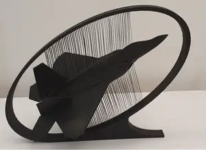 F-22 Raptor - String art display - Side
