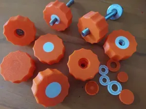 Knobs for M6 & M8 with caps over nut/bolt head