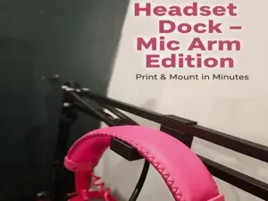 Headphone Dock – Microphone Arm Edition