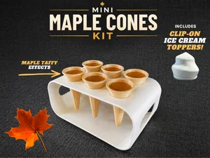 Mini Cone Kit / Clip-On Ice Cream & Maple Taffy