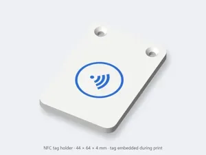 NFC Tag Holder 25 mm sticker embedded during print
