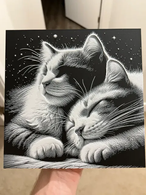 Cats Under Starlight Hueforge — Фото 2 из 6