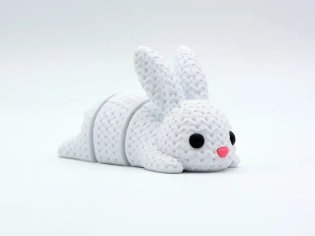 Knitted Articulated Bunny Rabbit