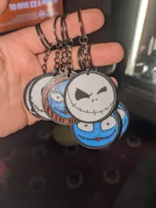 double sided jack and sally keyrings/earrings