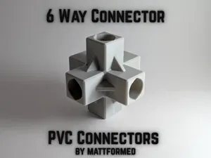 PVC 6 Way Connector (All Sizes)