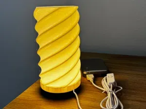 Lampada Esagonale a spirale