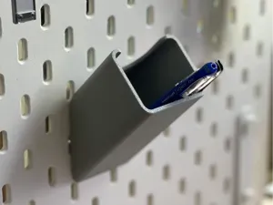IKEA Skadis storage box (no support needed)