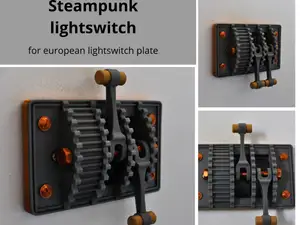 steampunk light switch cover (eu plates)
