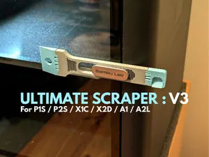 ULTIMATE DOOR SCRAPER V3 (P1S/P2S/X1C/X2D/A1/A2L)