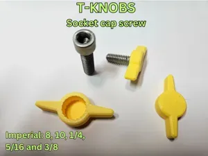 T-SHAPED THUMBSCREWS KNOBS - Imperial