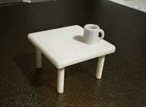 Miniature Dollhouse Square Table