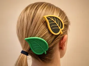 Leaf styled hair clip