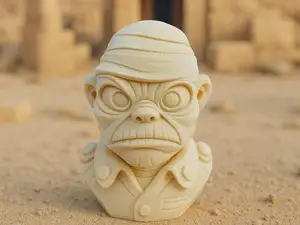 Mumiengeneral mit finsterem Blick
