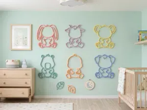 Minimalist Animal Line Art Wall Decor Set 3