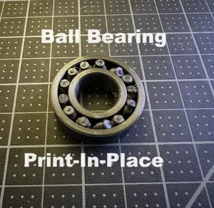 ball bearing snap of support (print in place)