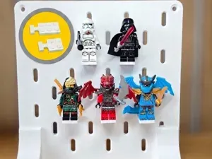 Customizable Minifigure Display Mount IKEA Skådis