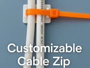 Customizable Cable Zip Tie Mount