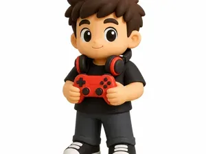 Gamer Buddy Mini Figure - Cute Desk Collectible