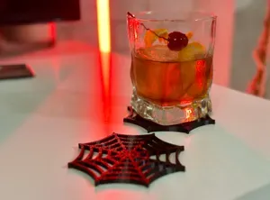 Halloween Spiderweb Bar Coaster