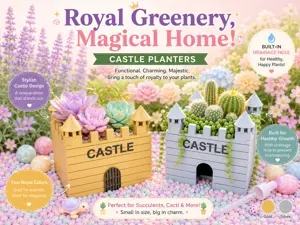 Royal Castle Planters - Open & Closed Gate