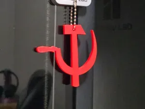 Sickle and Hammer Bag Tag