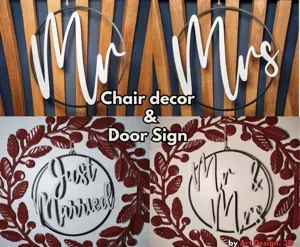 Wedding Door/Chair Sign