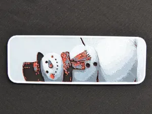 Marque page de Noël : le bonhomme de neige