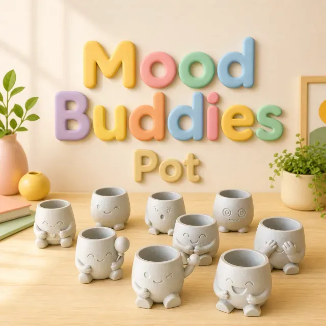 Mood Buddies Pot – Planter | Book reader — Image 2 of 2