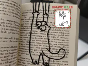 Hanging Cat Bookmark #7 Simon's Cat