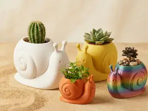 Kawaii Snail Planter ♡ - Cute Modern Decor