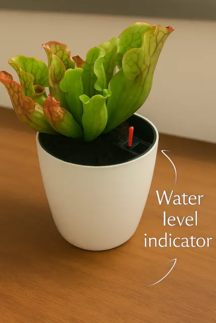 Vaso con indicatore d’acqua, piante sempre felici! — Фото 7 из 10