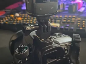 Hot shoe to GoPro action camera mount adapter