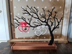 Boucle d'oreille cœur