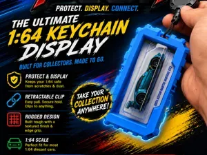1:64 Diecast Keychain Display Collector Case
