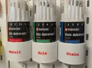 Parkside Bohrerset Halter für Ikea Skadis