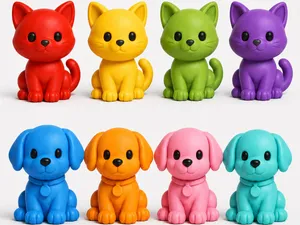 Mini Puppy & Kitten Figures