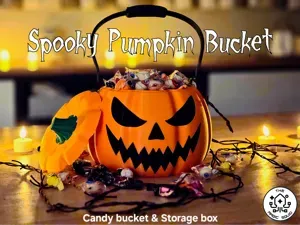 Halloween Pumpkin – Candy Bucket & Storage Box