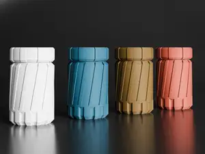 Threaded Storage Canisters for Home or Travel