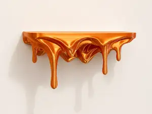 Molten Drip Floating Shelf