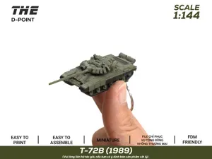 T-72B (1989) Keychain and Miniature | 1:144 Scale