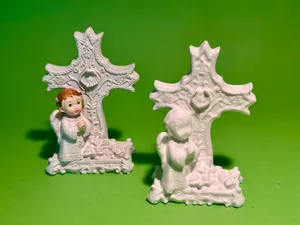 HOLY CROSS WITH PRAYING ANGEL