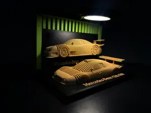 Mercedes Benz CLK GTR - Layered Car Model!