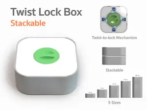 Twist Lock Box (Stackable)