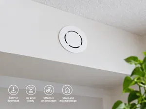 MinimalFlow Vent 100mm, Clean Design Air Extractor
