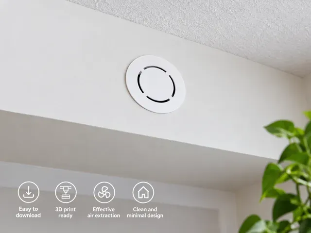 MinimalFlow Vent 100mm, Clean Design Air Extractor — Image 2 of 3