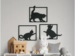 Three Cats Wall Art