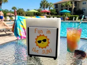 Interchangeable Napkin Holder - Fun in the sun