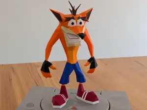 Crash Bandicoot Figure - Low Poly PS1 - NO AMS