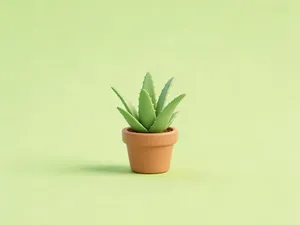 芦荟-微缩模型植物系列-儿童过家家涂色玩具